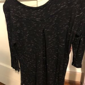 Charcoal quarter sleeve top